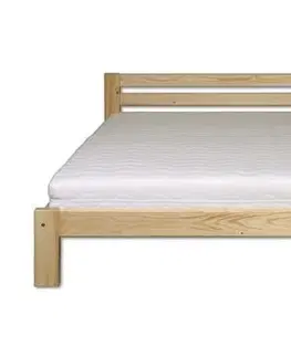 Drewmax Jednolôžková posteľ - masív LK105 | 120cm borovica Morenie: Jelša