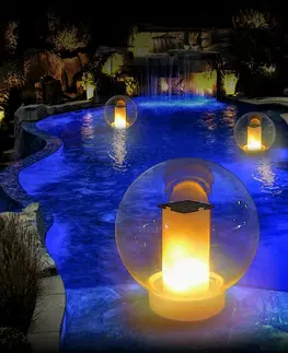 Cattara Solárne vodeodolné LED osvetlenie Flame, 18 cm