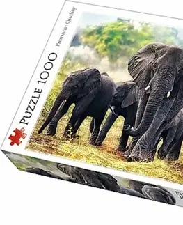 TREFL Puzzle Afričtí sloni 1000 dílků 