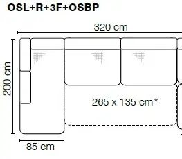 Stagra Rohová sedacia súprava Sori U Prevedenie: Ľavé prevedenie - OSL+R+3F+OSBP