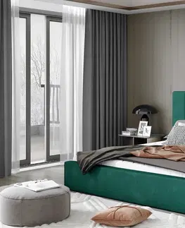 ArtElta Manželská posteľ AUDREY | 140 x 200 cm Farba: Čierna / Soft 11