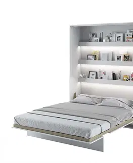 Dig-net nábytok Sklápacia posteľ Lenart BED CONCEPT BC-12 | 160 x 200 cm Farba: Biela