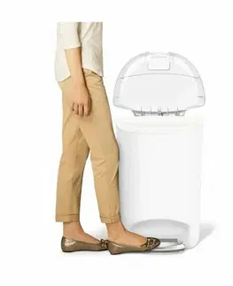 Simplehuman Pedálový odpadkový kôš, 50 l, biela