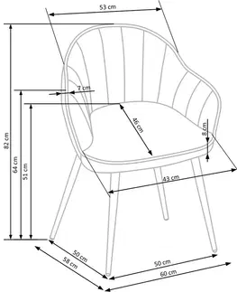 Halmar Jedálenská stolička SHAW K440