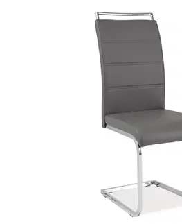 Signal Jedálenská stolička H-441| ekokoža Farba: Čierno-biela