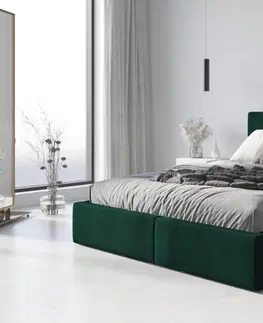 BMS Manželská posteľ HAILEY | bez matraca 120 x 200 cm Farba: Zelená