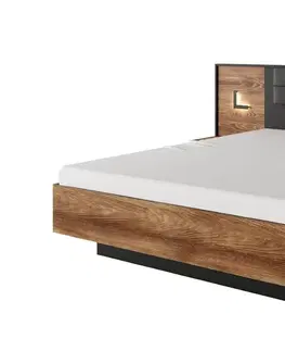 ArtLas Manželská posteľ MANITO | 160 x 200 cm Prevedenie: posteľ bez roštu a matraca