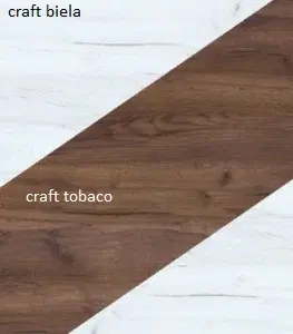 WIP Regál NOTTI  | 05 Farba: craft biely / craft tobaco / craft biely