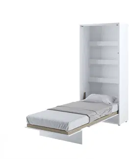 Dig-net nábytok Sklápacia posteľ Lenart BED CONCEPT BC-03p | biely lesk 90 x 200 cm