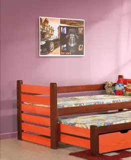 ArtBed Detská posteľ s prístelkou MATEUSZ Prevedenie: Morenie - Akryl