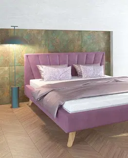 FDM Čalúnená manželská posteľ HEAVEN | 140 x 200 cm Farba: Béžová