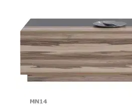 Meblar  Konferenčný stolík MONSUN MN14 Farba: Orech batimore/biely lux