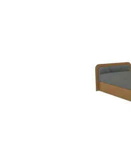 ArtElta Jednolôžková posteľ PARYS hnedá | 80 x 190 cm Farba: Pravá / Sawana 21