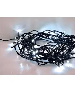 Solight Vianočná reťaz 100 LED studená biela, 10 m