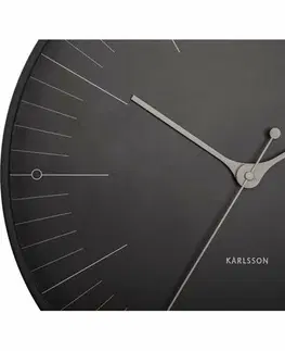 Karlsson 5769BK dizajnové nástenné hodiny, pr. 40 cm