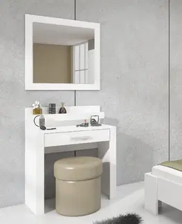 ARTBm Toaletný stolík VIKI | 15 Farba: Biela / biely lesk