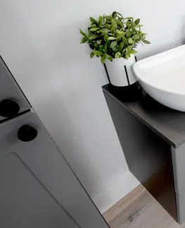 Artstolk Kúpeľňová zostava SENJA | sivá Varianta: Zrkadlo SENJA
