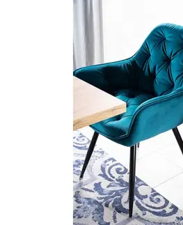 Signal Jedálenská stolička CHERRY MATT VELVET Farba: Čierna / velvet 99