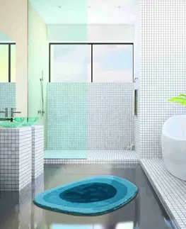 Grund Kúpeľňová predložka Lake tyrkysová, 60 x 90 cm