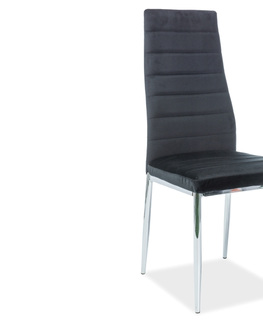 Signal Jedálenská stolička H237 velvet Farba: Sivá