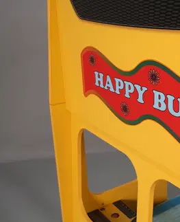 Artplast Detská poschodová posteľ HAPPY BUS | žltý