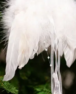 Anjelské krídla z peria, farba biela, balené 12 ks v polybag. Cena za 1 ks.