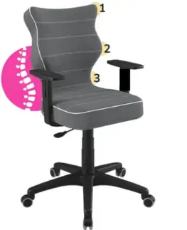 Entelo Kancelárska stolička PETIT 5 | čierna podnož Jasmine 33