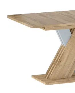 Signal Rozkladací jedálenský stôl EXEL Farba: dub wotan / biela