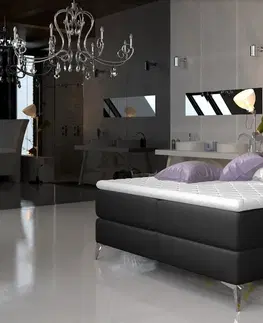 ArtElta Manželská posteľ ADEL Boxspring | 140 x 200 cm farebné prevedenie: Omega 68