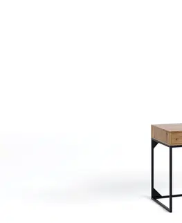 ArtGiB Písací stolík OLIER OL-01 Olier farba: biela / dub artisan