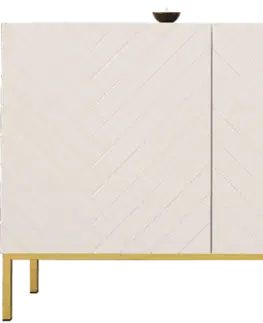 ArtSft Komoda LALO 160 Farba: biely lesk