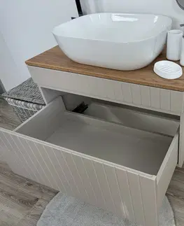 ArtCom Kúpeľňový komplet ICONIC Cashmere DU180/1 s doskou a umývadlom
