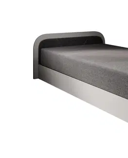 ArtElta Jednolôžková posteľ PARYS sivá | 80 x 190 cm Farba: Pravá / Sawana 14