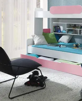 ArtBed Detská poschodová posteľ SEGAN Farba: Zelená
