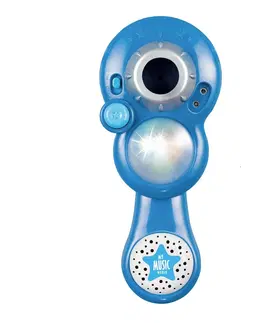 Teddies Mikrofón karaoke s projektorom, na batérie, modrá