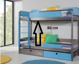 ArtBed Detská poschodová posteľ NATU II Prevedenie: Morenie - Akryl