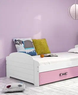 BMS Detská posteľ LILI Farba: biela / modrá