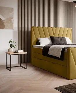 ArtElta Manželská posteľ CANDICE Boxspring | 160 x 200 cm Farba: Lukso 35