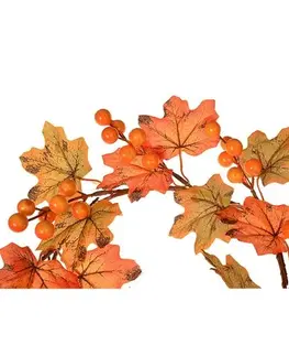 Jesenné venček s javorovými listami a bobuľami, pr. 22 cm