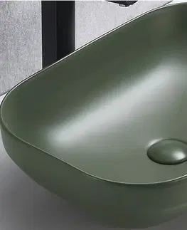 ArtCom Keramické umývadlo NELI MFG | zelená