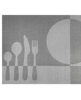 Prestieranie Food sivá, 30 x 45 cm, sada 4 ks