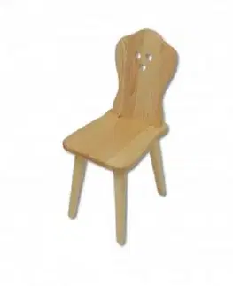 Stolička - masív KT110 | borovica Farba: Orech