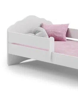 ArtAdrk Detská posteľ CASIMO | so zábranou Prevedenie: Biela