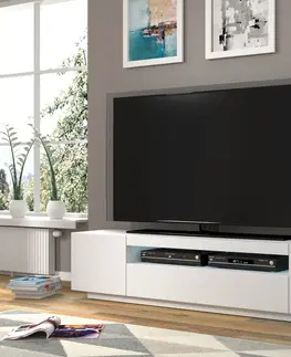 ARTBm TV stolík AURA 200 | biely mat