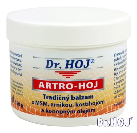 DR.HOJ - ARTRO-HOJ Tradičný balzam s MSM, arnikou, kostihojom a konopným olejom 150 g
