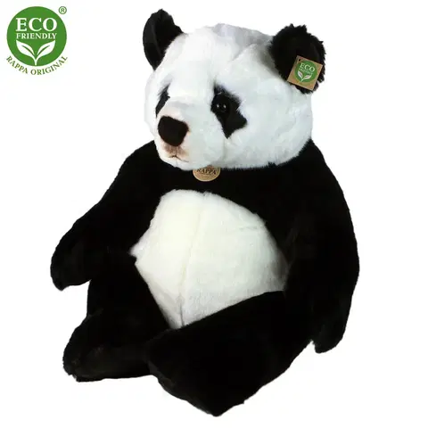 RAPPA - Plyšová panda sediaci 46 cm ECO-FRIENDLY