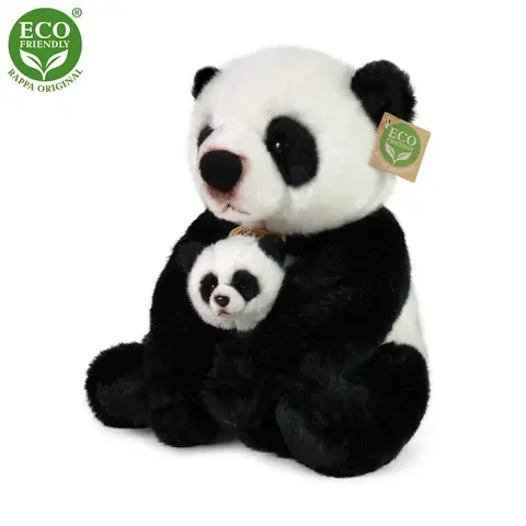RAPPA - Plyšová panda s mláďaťom 27 cm ECO-FRIENDLY