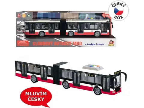 MADE - Autobus na zotrvačník 44 cm, hovorí česky, hlási zastávky, CZ design