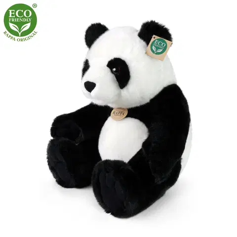RAPPA - Plyšová panda sedící 31 cm ECO-FRIENDLY