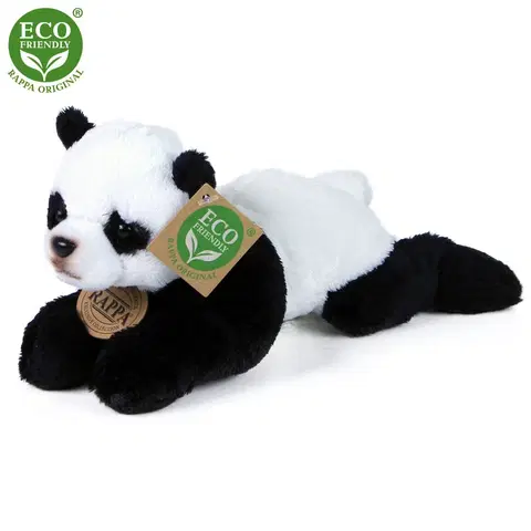 RAPPA - Plyšová panda ležiaci 18 cm ECO-FRIENDLY